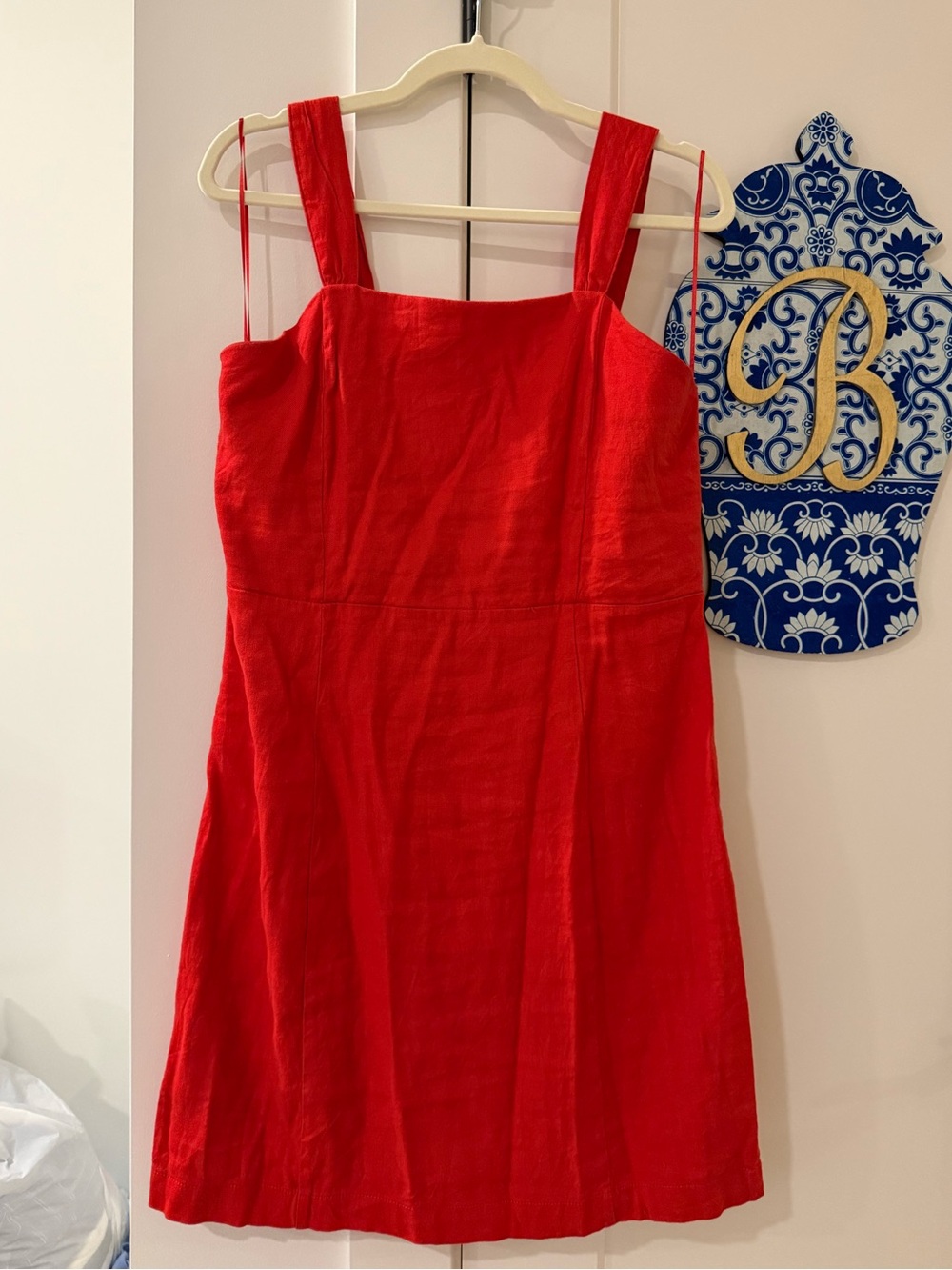 Red Linen Dress